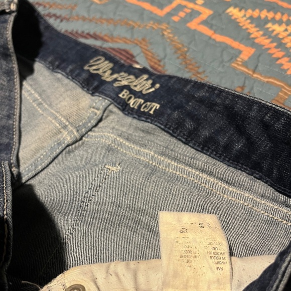 Wrangler Faded Indigo Boot Cut Jeans - Picture 5 of 8